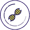Genetic mutation icon