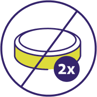 pill 2x with line crossed out icon