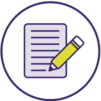 clipboard with pen icon
