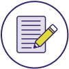 clipboard with pen icon